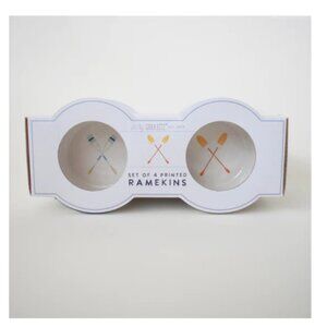 Sara Fitz Hydrangea Ramekin Set of 4 NEW in BOX